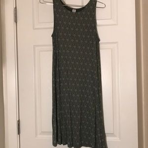 Green Trapeze Dress